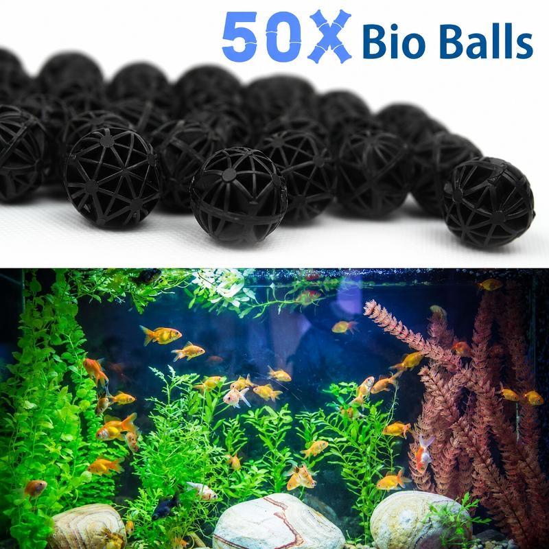 Aquarium Plant Fertilizer - 50Pcs 16mm Aquarium Bio Filter Balls