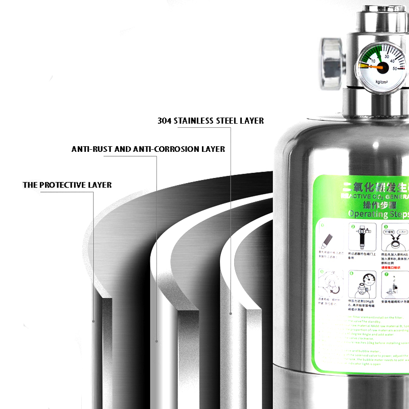 ZRDR Aquarium CO2 Generator Du - Glass Co2 Drop Checker ulasan dan harga