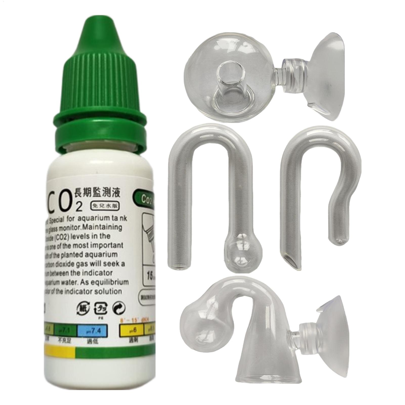 Aquarium CO2 Indicator Solutio - Glass Co2 Drop Checker ulasan dan harga