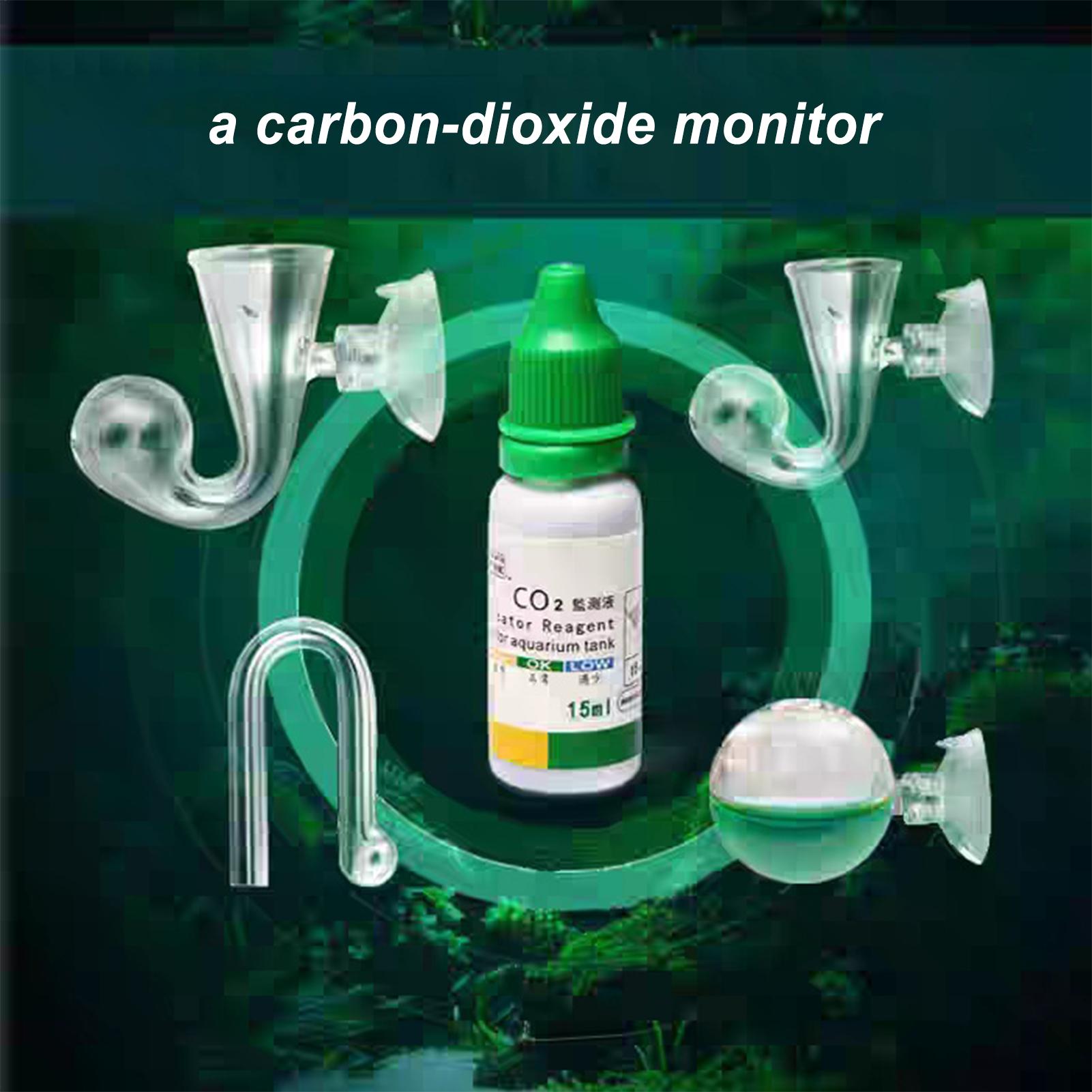 Aquarium CO2 Indicator Solutio - Glass Co2 Drop Checker ulasan dan harga