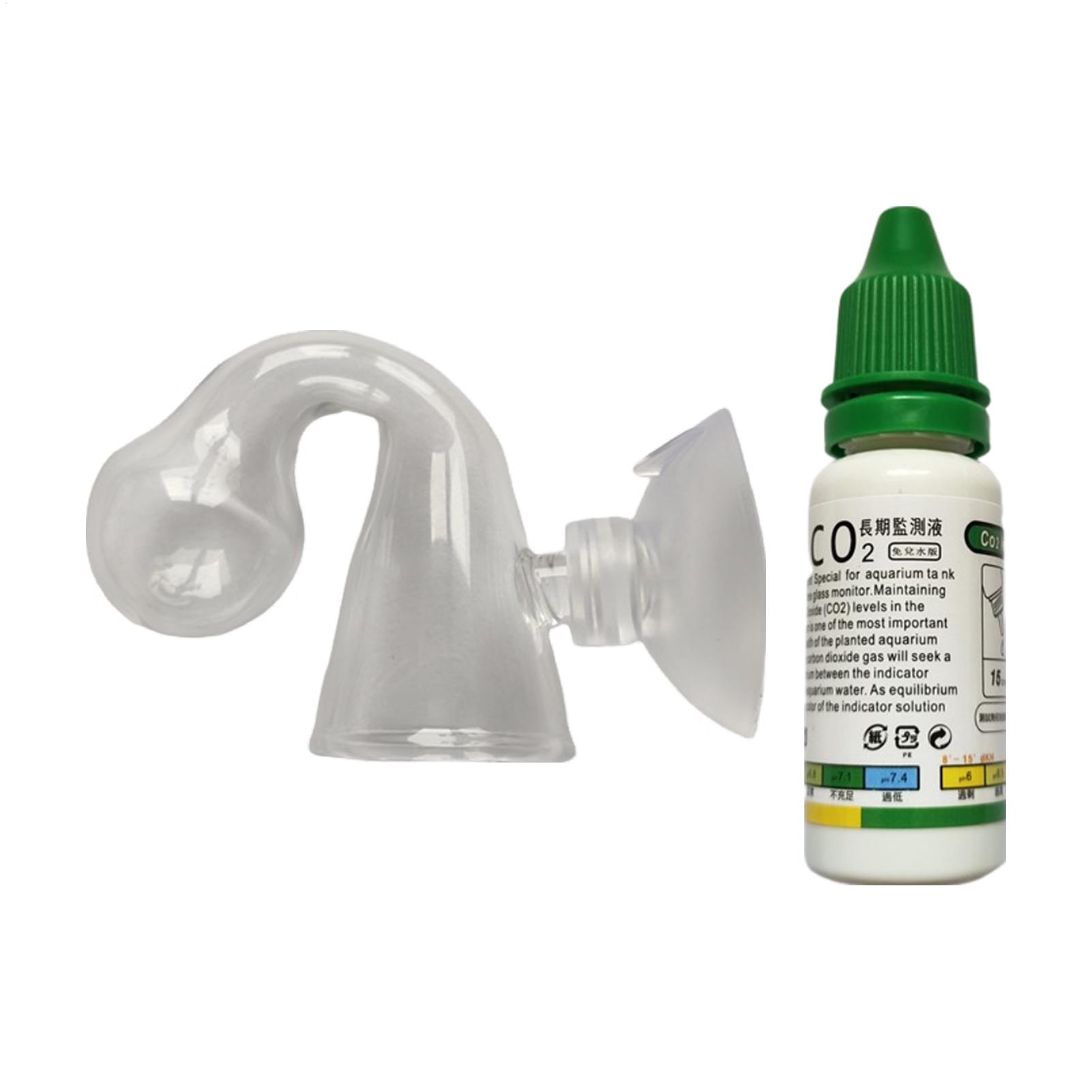 Aquarium CO2 Indicator Solutio - Glass Co2 Drop Checker ulasan dan harga