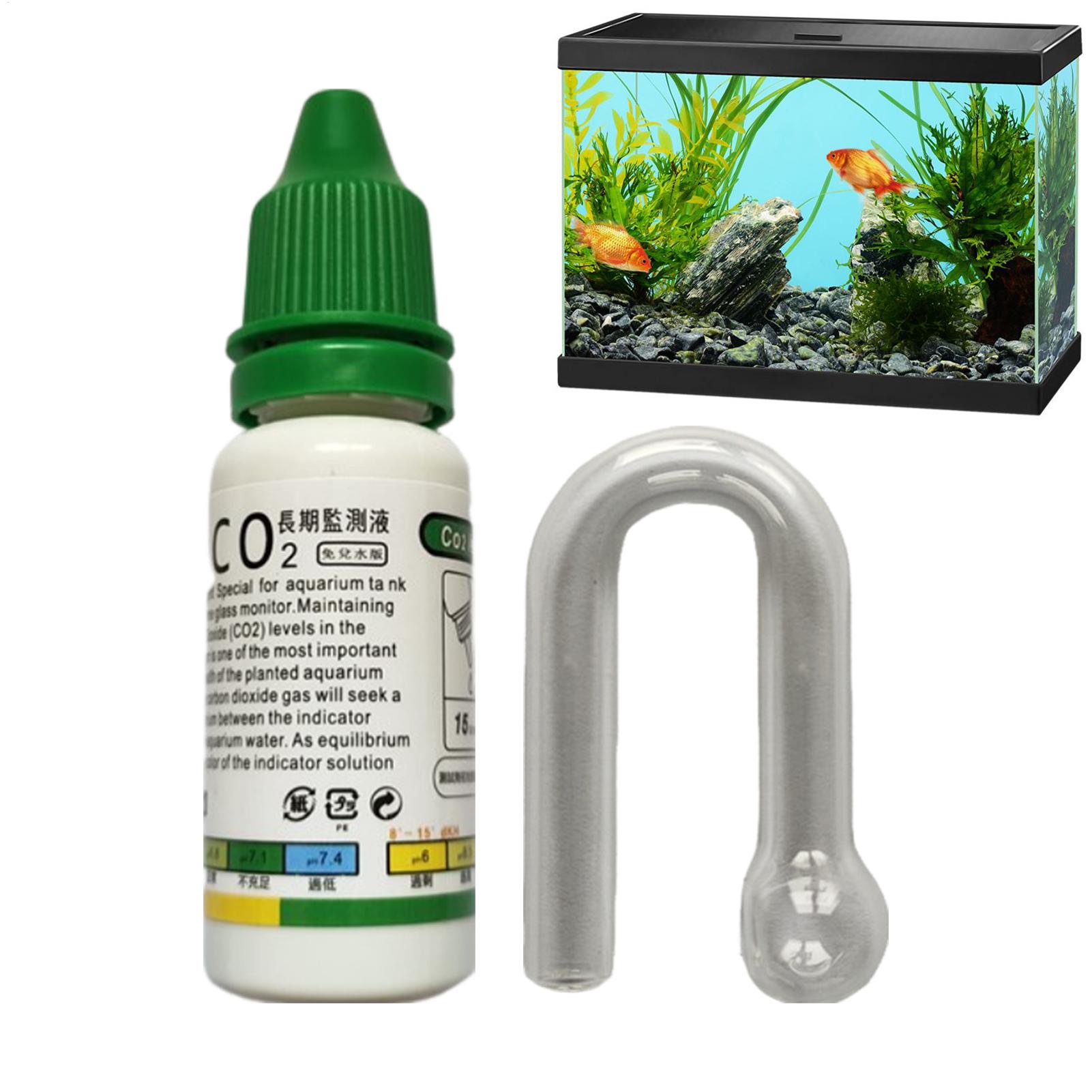 Aquarium CO2 Indicator Solutio - Glass Co2 Drop Checker ulasan dan harga