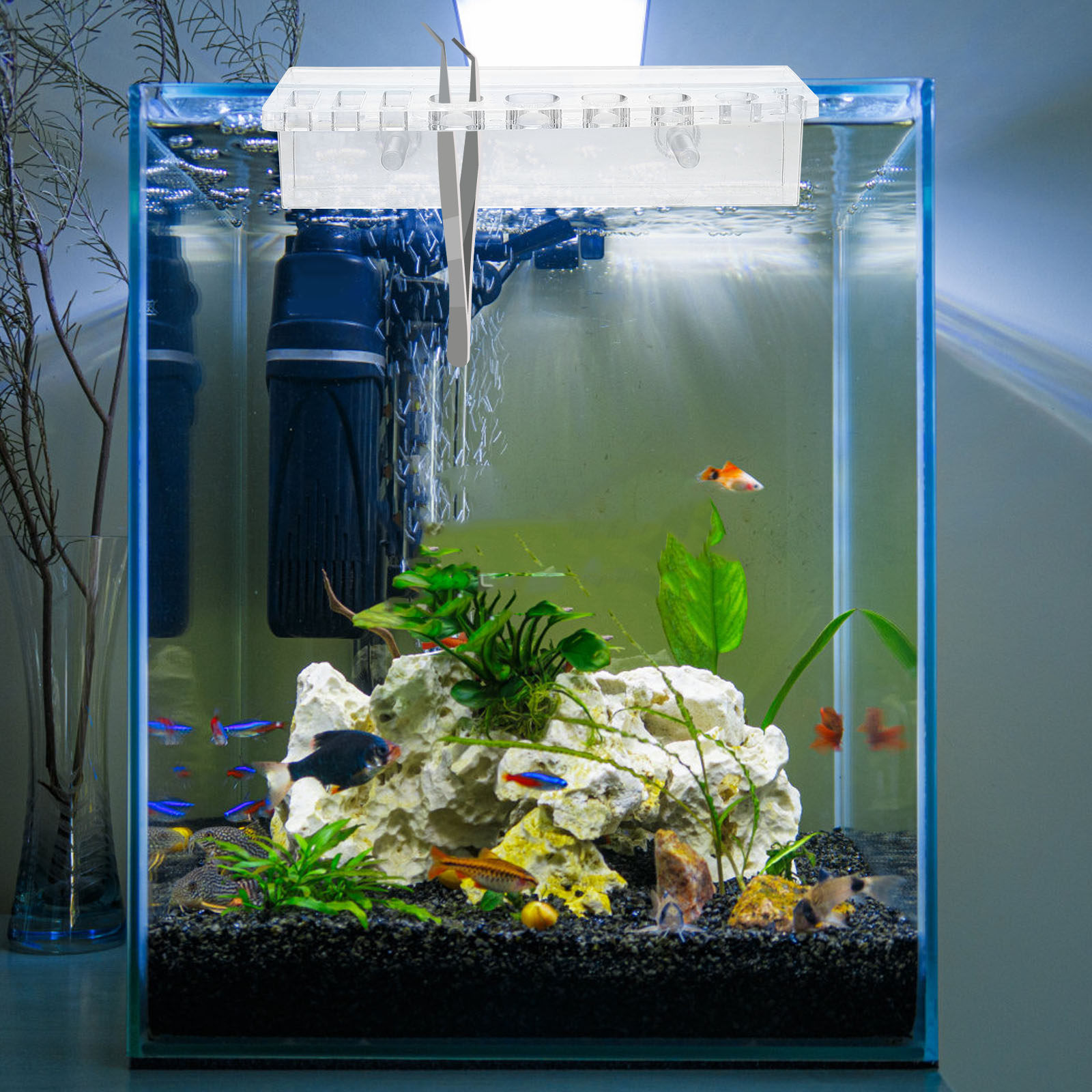 Aquarium Tool Holder Acrylic F - Aquarium Planted Wall ulasan dan harga