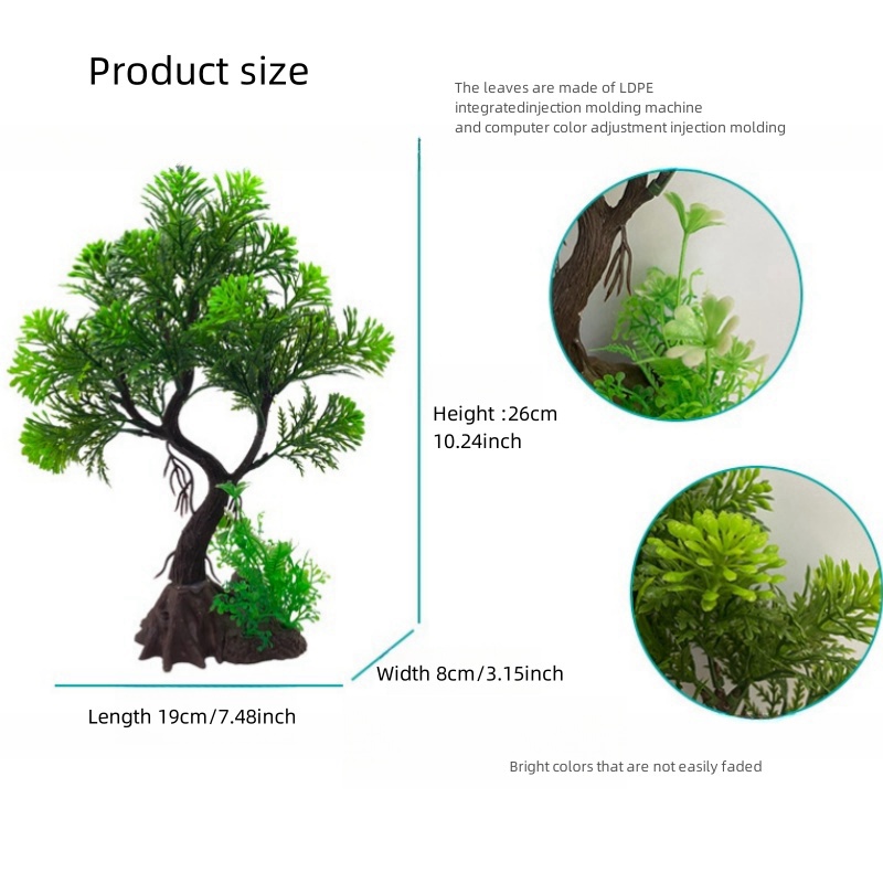 Fish Tank DIY Artificial Aquar - Aquarium Plant Roots ulasan dan harga