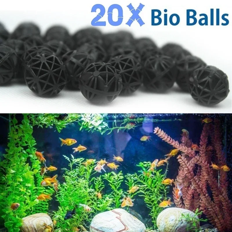 20Pcs 16mm Bio Balls Aquarium  - Aquarium Plant Fertilizer ulasan dan harga