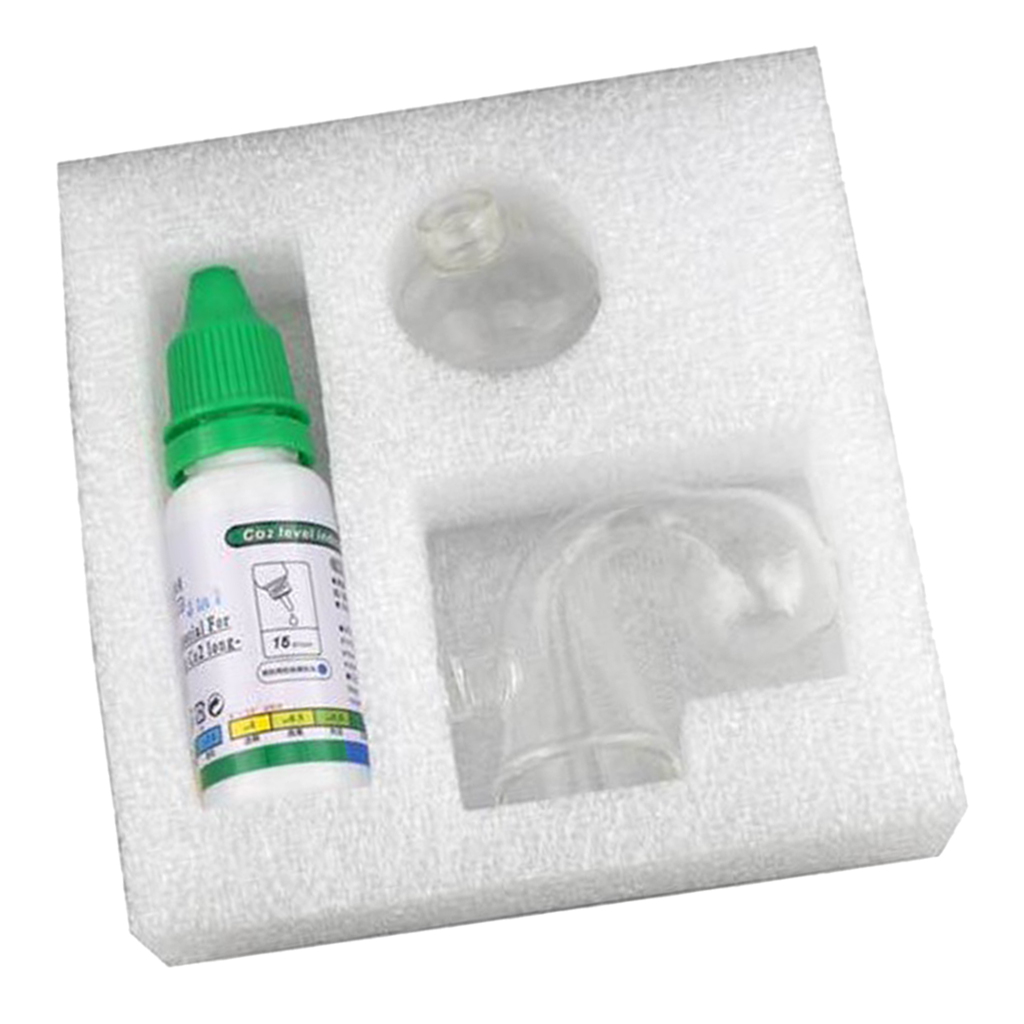 Aquarium CO2 Indicator Solutio - Glass Co2 Drop Checker ulasan dan harga