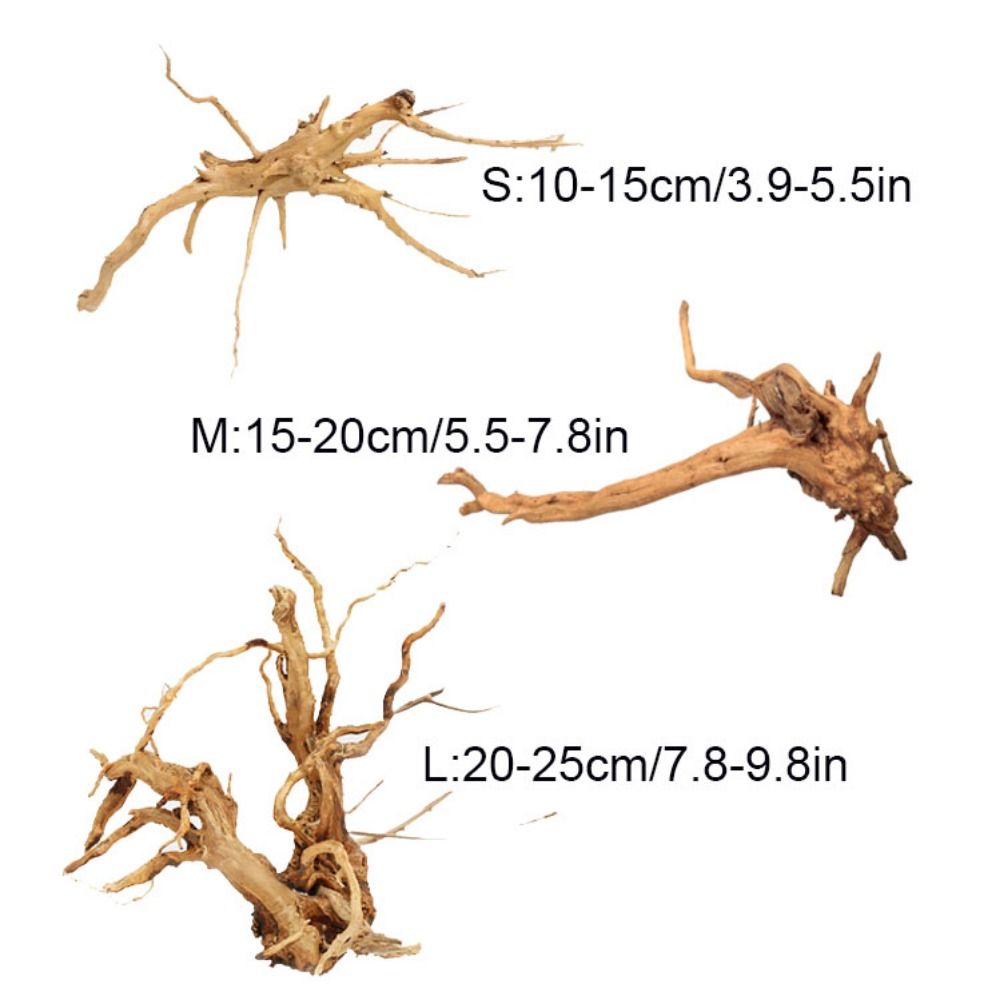 Natural Tree Trunk Aquarium De - Aquarium Plant Roots ulasan dan harga