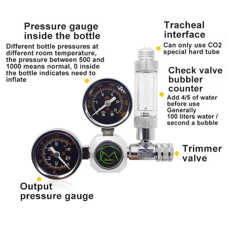 Aquarium CO2 Regulator Magneti - Planted Aquarium Accessories ulasan dan harga