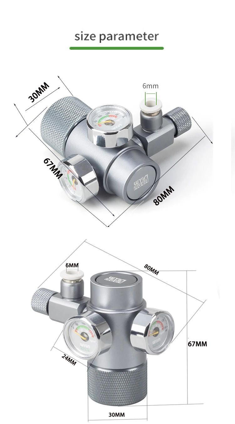 Aquarium DIY CO2 Pressure Redu - Glass Co2 Drop Checker ulasan dan harga