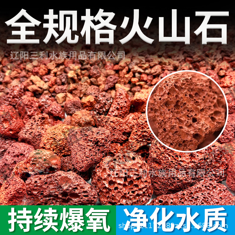 Natural Porous Red Lava Rock A - Aquarium Planted Tank Soil ulasan dan harga