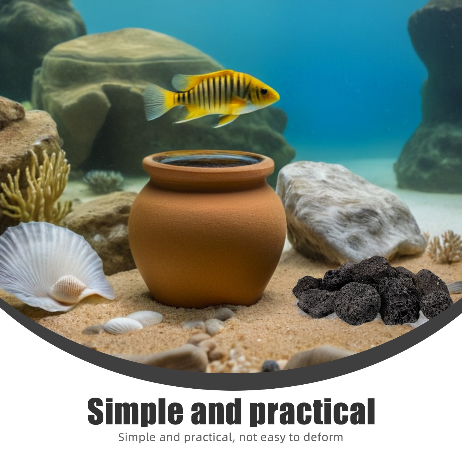 1Pack Natural Volcanic Stones  - Planted Aquarium Accessories ulasan dan harga