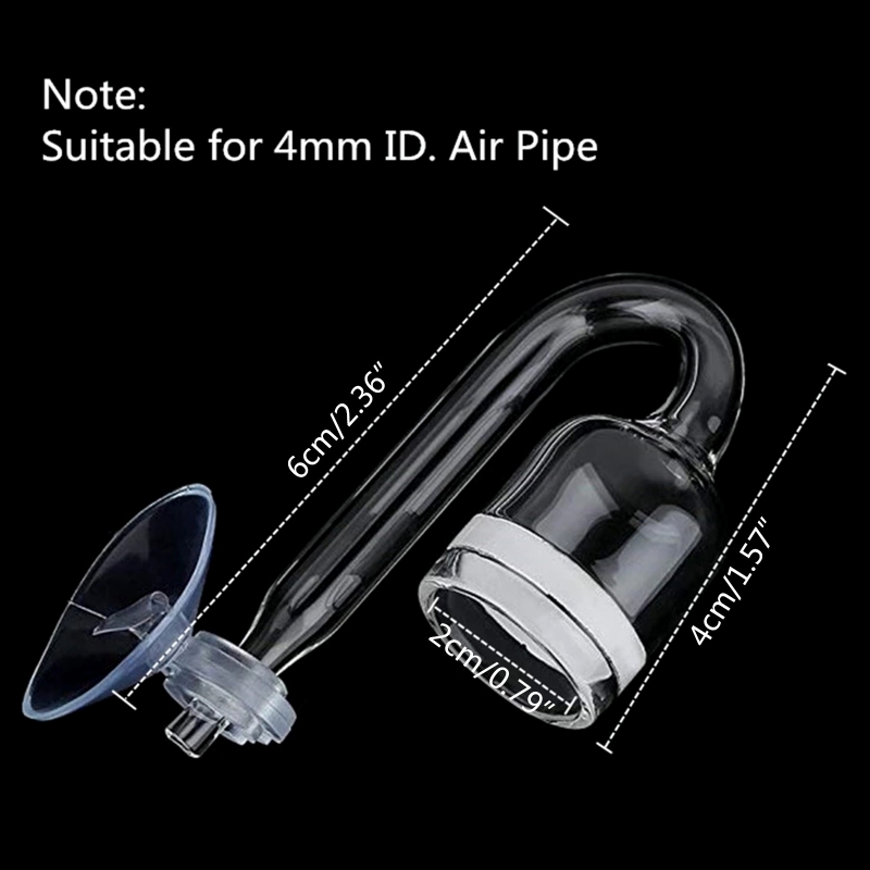 4pcs Set DIY CO2 Diffuser For  - Glass Co2 Drop Checker ulasan dan harga